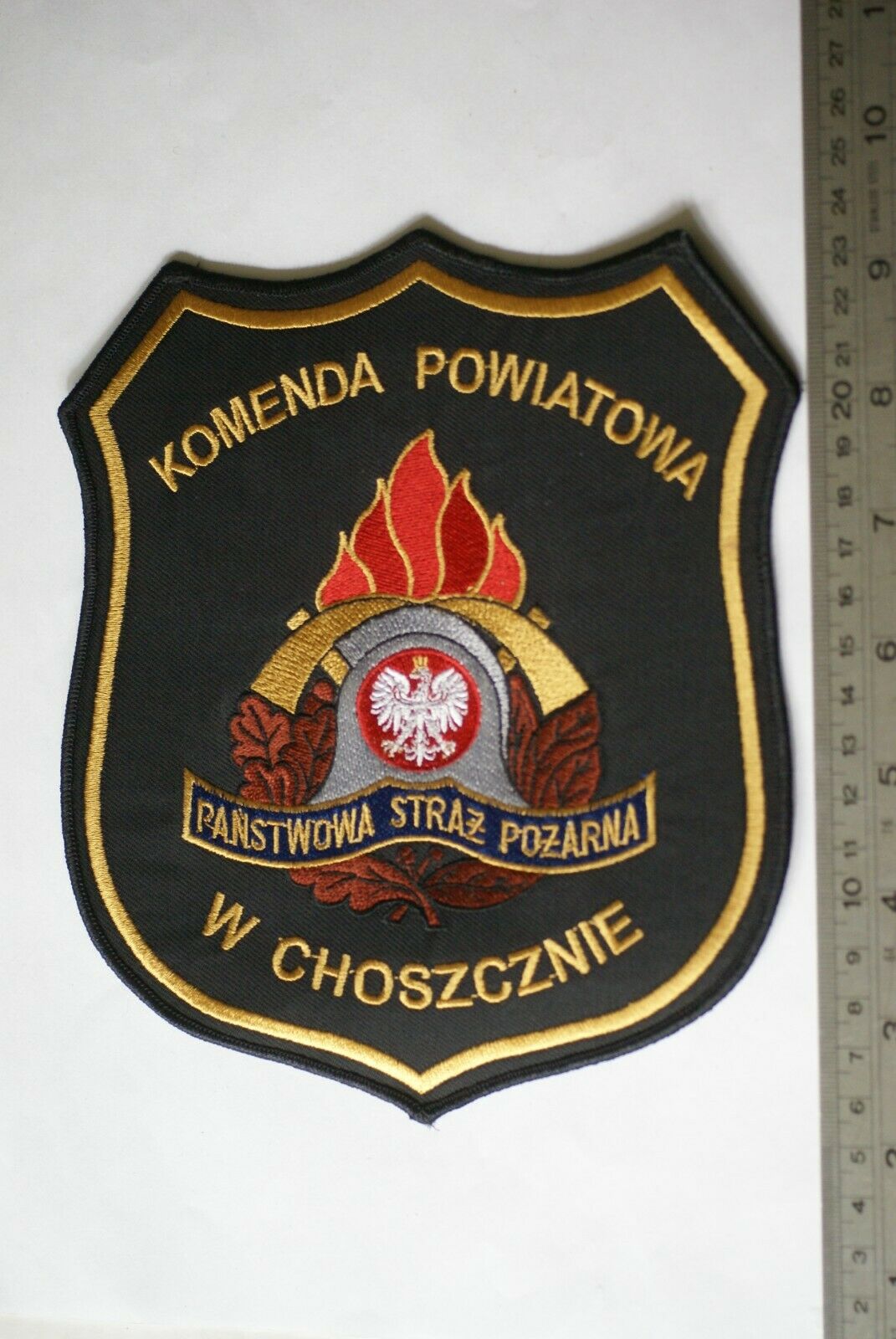 Poland Large Patch For Choszczno Fire Brigade District Command