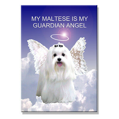 MALTESE Guardian Angel FRIDGE MAGNET New DOG Pet Loss