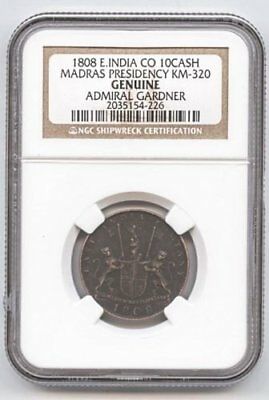 Admiral Gardner Shipwreck Coin East India NGC Certified