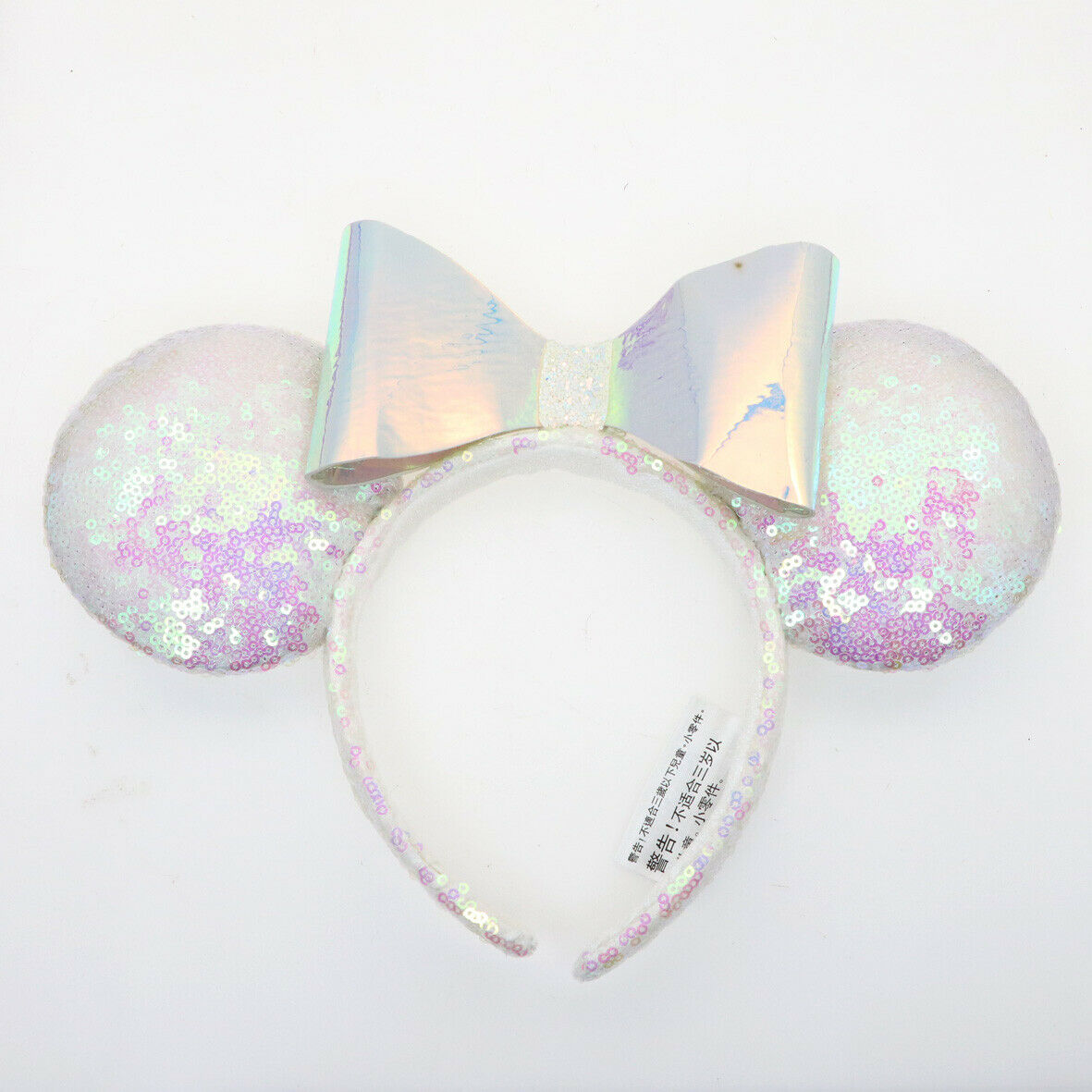 New Disney Parks Sequins Minnie Ears Mickey Mouse Iridescent Glitter Headband