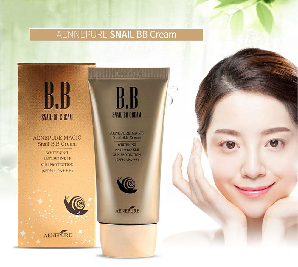 Aenepure/Snail BB cream SPF50+PA +++/Whitening,Anti-Wrinkle,Sun protection/KOREA