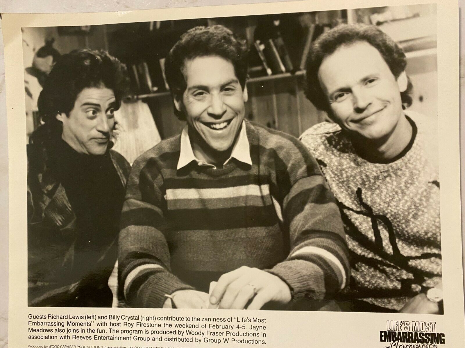 Billy Crystal, Richard Lewis, Life's Most Embarrassing Moments, Vintage Photo