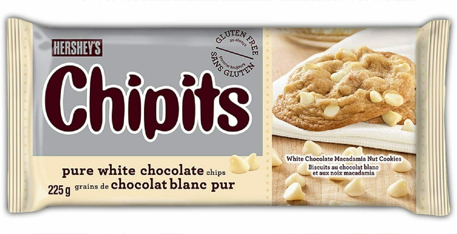 Hershey's Chipits, Chocolate Chips, Pure White Chocolate, 225g/7.9oz.,{canadian}