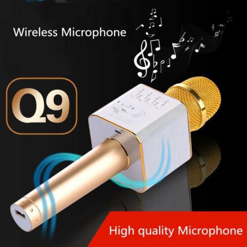 Upgrade Q9 Wireless Handheld KTV Mic Speaker Bluetooth Karaoke Microphone Player