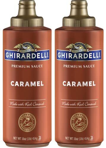 Ghirardelli Caramel Flavored Sauce 16 Oz. Squeeze Bottle Pack Of 2