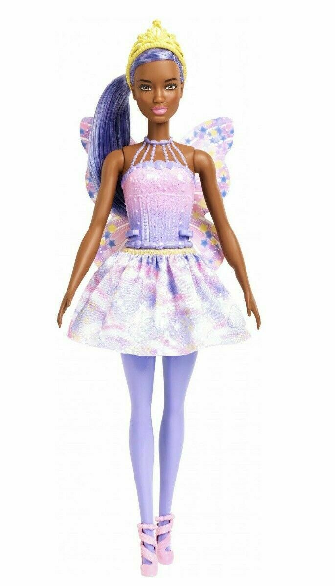 Barbie Dreamtopia Stars Fairy Fairytale African American Purple Hair