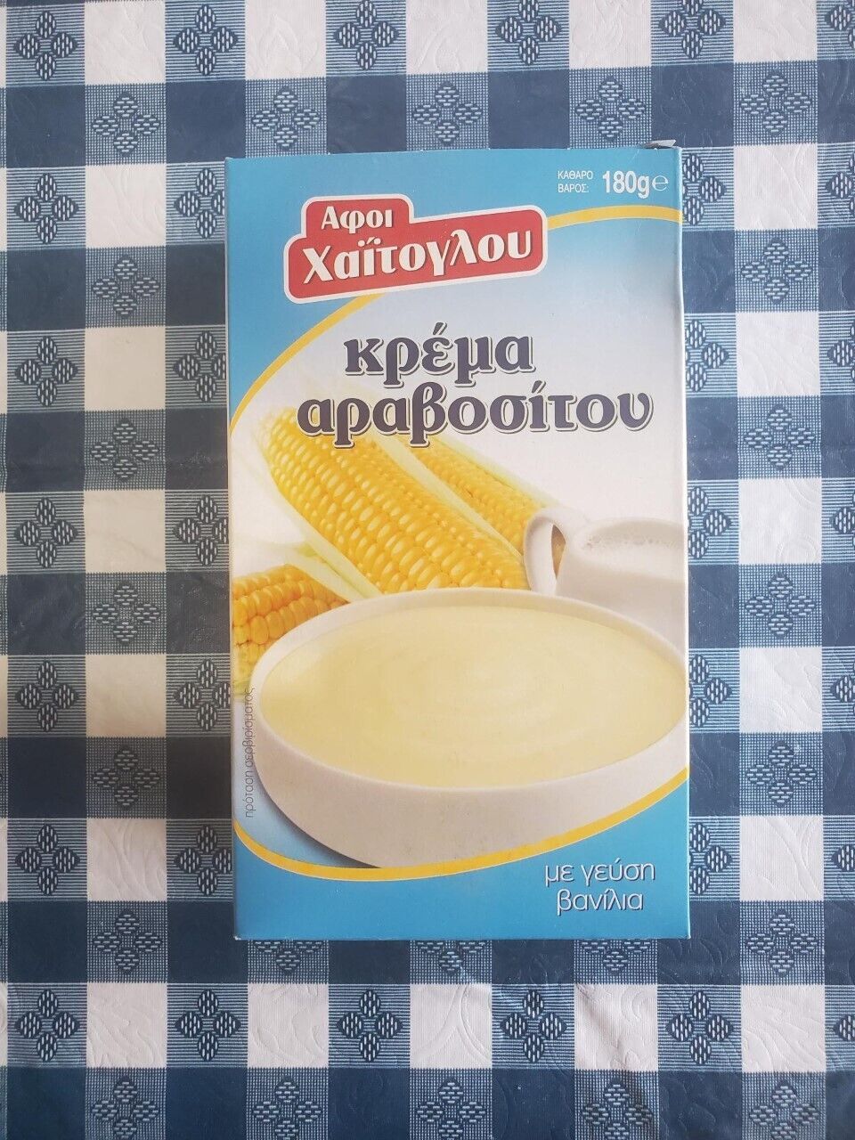 Haitoglou Bros Corn Cream Mix, Vanilla Flavor