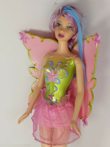 Barbie Fairytopia Magic Of the Rainbow Color-Change Wings Doll with skirt vgc