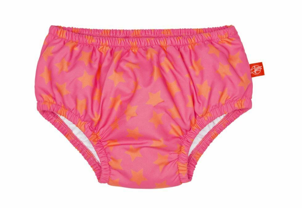 Baby Reusable Swim Diaper 18 Months Pink Orange Stars T3