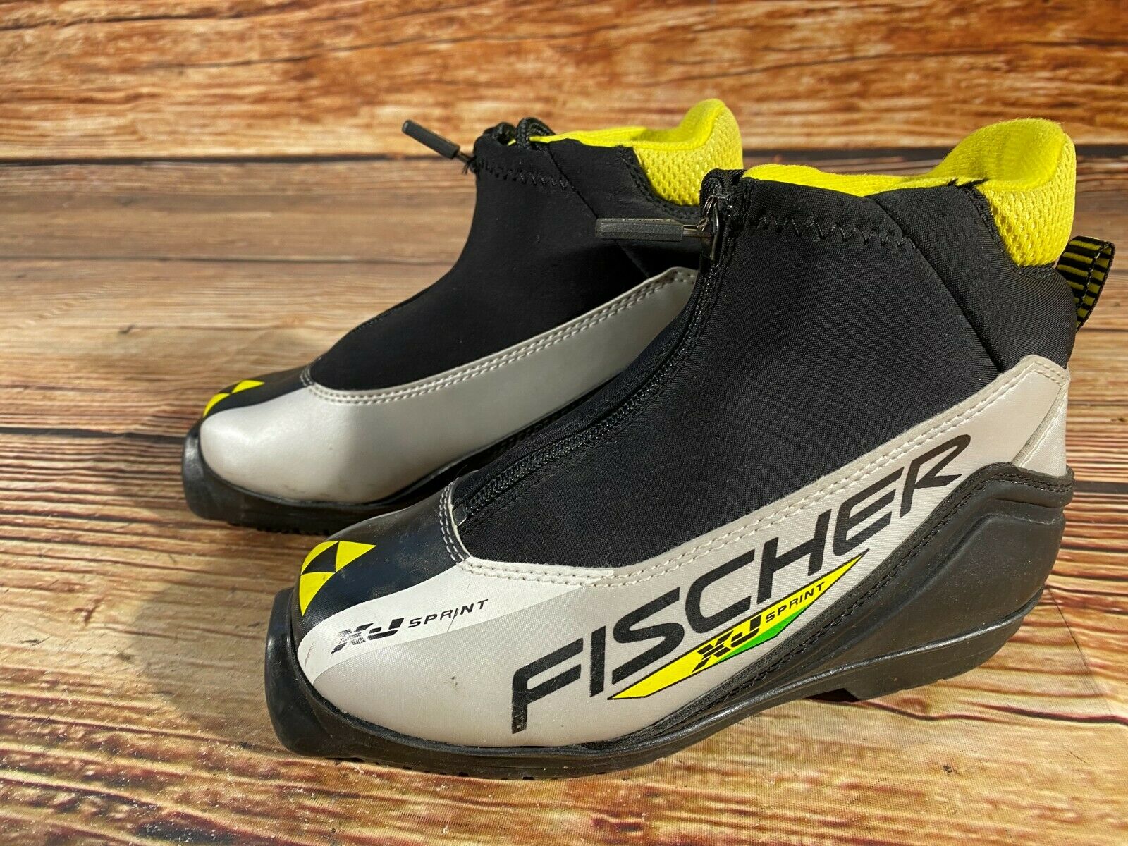 Fischer Xj Sprint Kids Nordic Cross Country Ski Boots Size Eu32 Sns Profil F-335