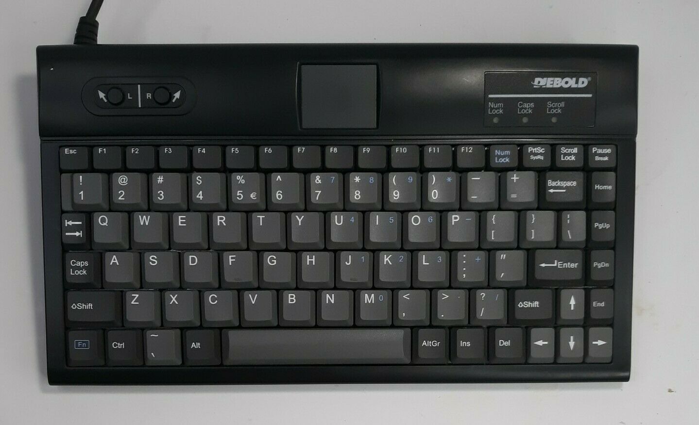 Diebold Black Atm Keyboard 49-201381-000a