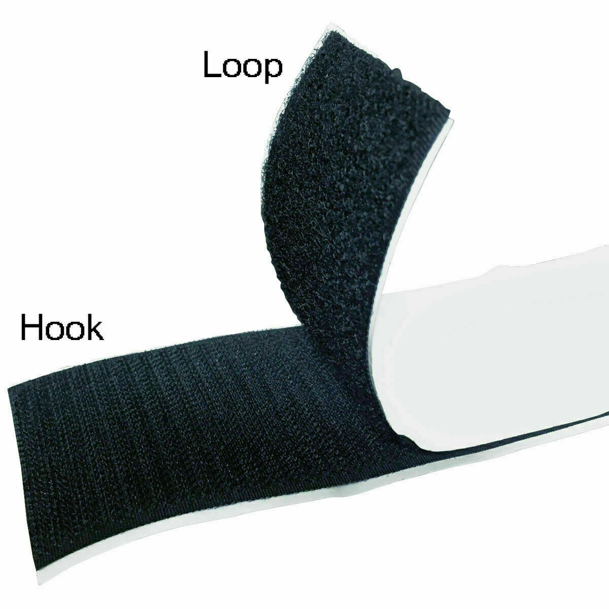 Hook And Loop Sticky Adhesive Backed Tape - Widths: 1/2", 1", 2", 3", 4"