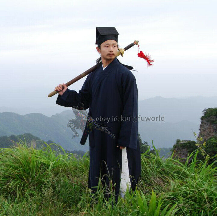 Shaolin Monk Wudang Taoist Robe Tai Chi Uniform Martial arts Wing Chun Suit