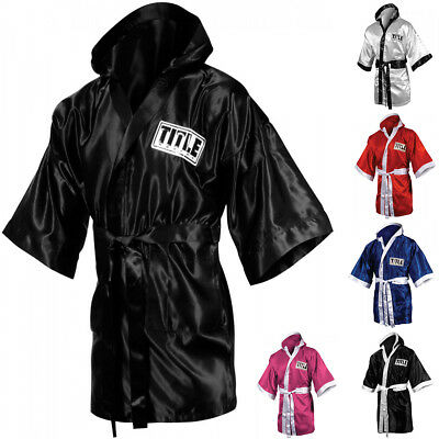 Title Boxing Stock Full Length Satin Walkout Robe