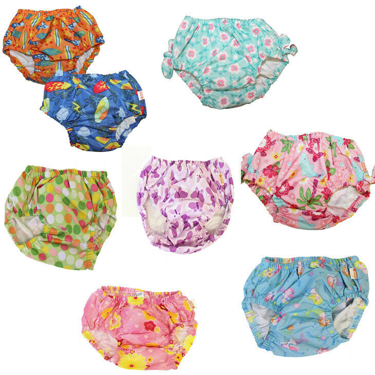 New Girl's Boy's 6-18 M 2-4t  Reusable Diaper Cover Pant Incontinence Swim Pool