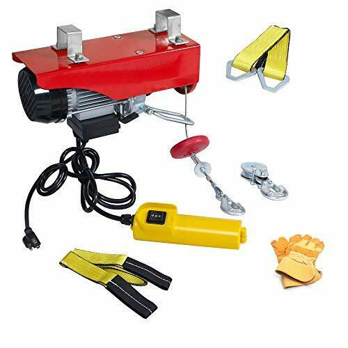 Ac-dk 440 Lbs Lift Electric Cable Hoist With Crane Remote Control Power System,