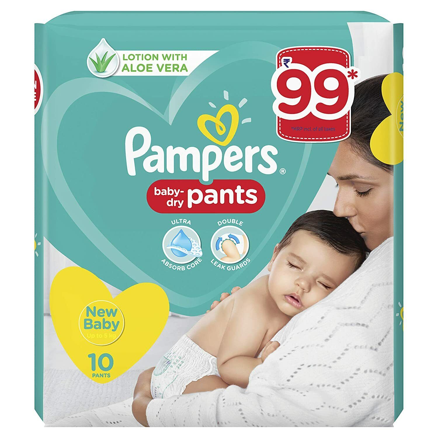 Pampers Diaper Pants, Born, 10 Count