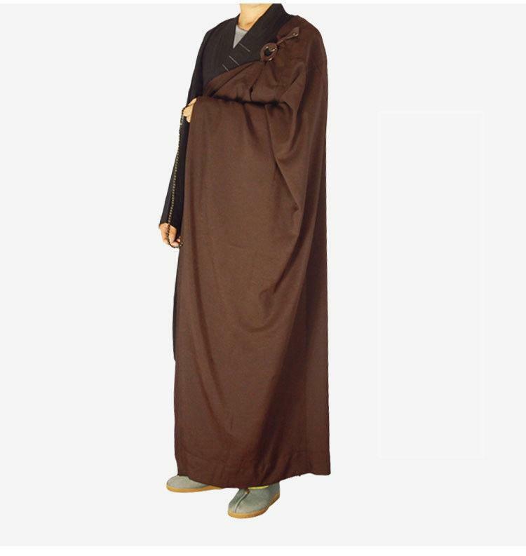Shaolin Monk Dress Priest Cassock Robe Meditation Kung Fu Suit Outwear Coats