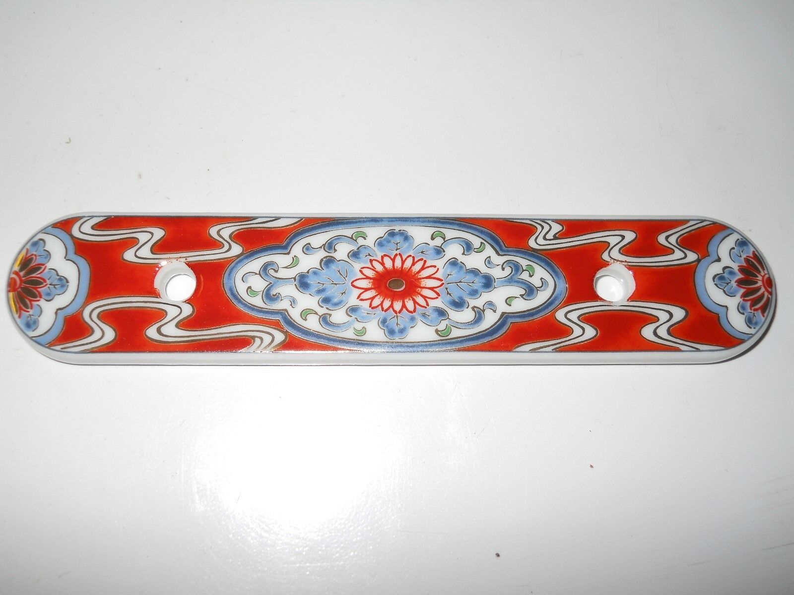 Oriental Backplate 3" Hole 2 Hole P665-im Belwith Ceramic Kitchen Cabinet/drawer