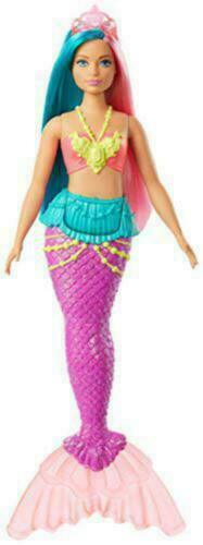 Barbie Dreamtopia Mermaid Fairytale Teal & Pink Hair New
